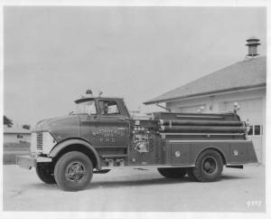 1960 GMC 6000 Champion Fire Truck Press Photo and Letter 0257 - Butterfield FPD