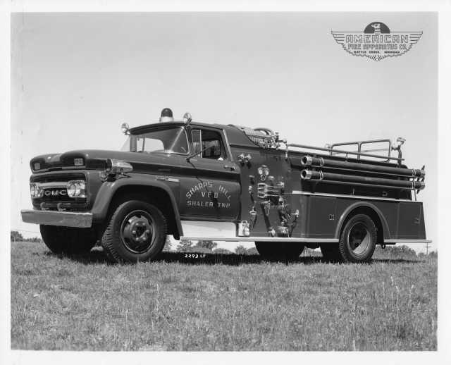 1965 GMC Fire Truck Press Photo 0260 - American Fire Apparatus - Sharps Hill