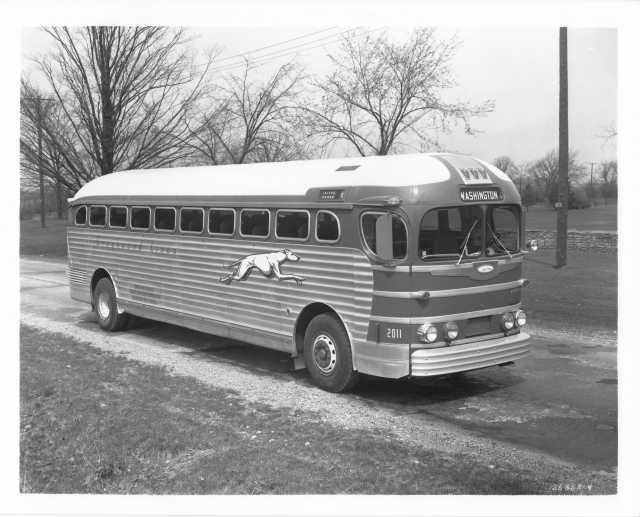 1958 GMC Greyhound Lines Bus Press Photo 0266 - Island Green-Washington