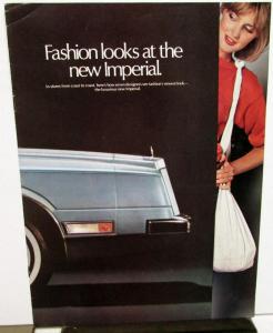 1981 Imperial by Chrysler Features 7 Clothing Designers in the Sales Brochure