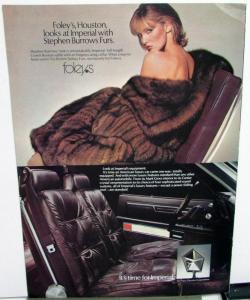 1981 Imperial by Chrysler Features 7 Clothing Designers in the Sales Brochure