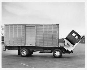 1960s White Half Cab COE Truck Press Photo 0121