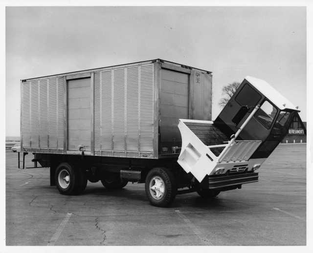 1960s White Half Cab COE Truck Press Photo 0122