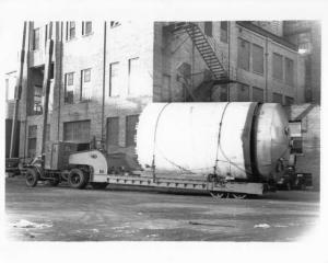 1946 Mack Truck Pulling Large Trailer with Tank Press Photo 0253 - Chicago
