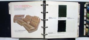 1973 Chrysler Dealer Color & Trim Selector Album Upholstery Samples Paint Chips