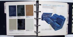 1973 Chrysler Dealer Color & Trim Selector Album Upholstery Samples Paint Chips