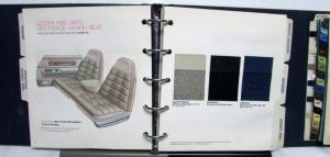 1973 Chrysler Dealer Color & Trim Selector Album Upholstery Samples Paint Chips