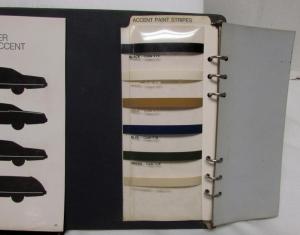 1973 Chrysler Dealer Color & Trim Selector Album Upholstery Samples Paint Chips