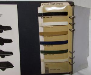 1973 Chrysler Dealer Color & Trim Selector Album Upholstery Samples Paint Chips