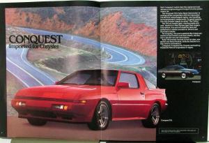 1987 Chrysler Plymouth Conquest Colt Vista Wagon Japanese Imports Sales Brochure