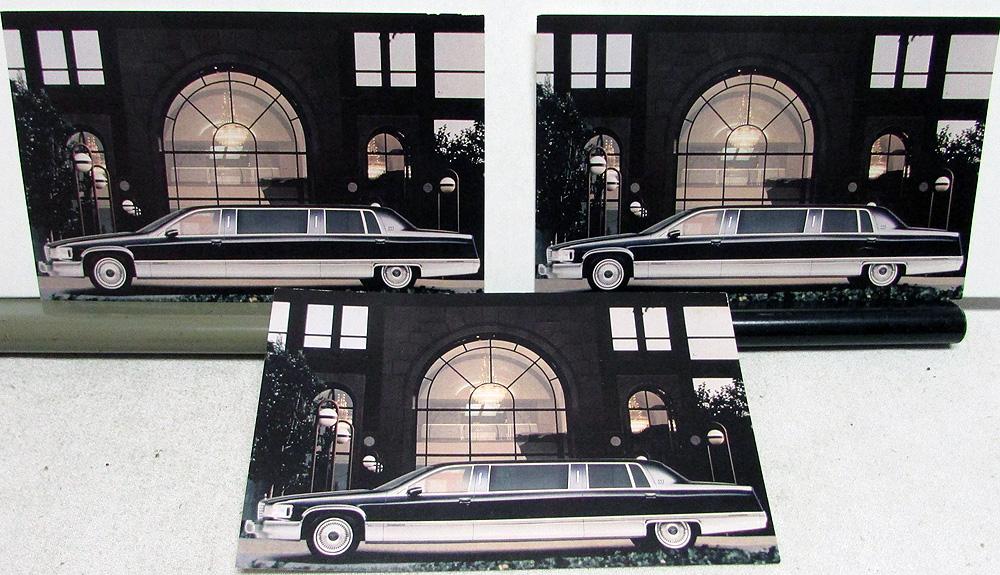 1993 Cadillac Fleetwood Brougham Limo By Limousine Werks Set Of 3 Postcards