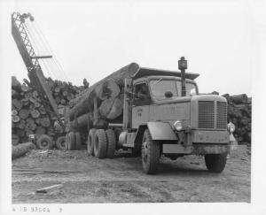 1953 FWD HPM Logging Trucks Press Photo Lot 0015
