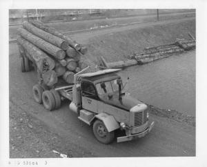 1953 FWD HPM Logging Trucks Press Photo Lot 0015