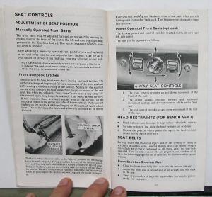 1979 Chevrolet Monte Carlo Owners Manual Care & Operation Instructions Orig