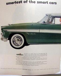 1955 De Soto Vintage Magazine Car Ad Large 2 Page Fireflite Forward Look