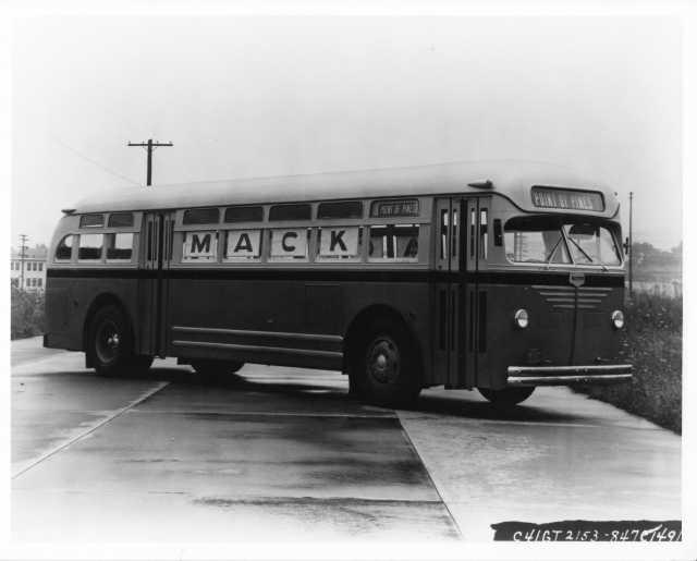 1953 Mack C41 Bus Press Photo 0263 - Point of Pines