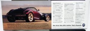 1997 Plymouth Prowler Large Dealer Sales Brochure Folder Features Specs