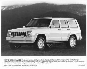 1991 Jeep Cherokee Limited Press Photo with Text 0012