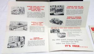 1958 AMC Rambler Dealer Mailers Brochures Pair X-Ray Compare to Ford Models