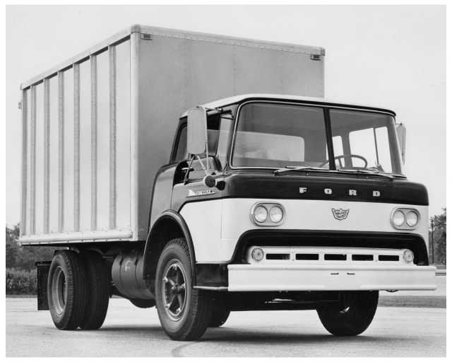 1960s Ford C-750 Box Truck Press Photo 0291