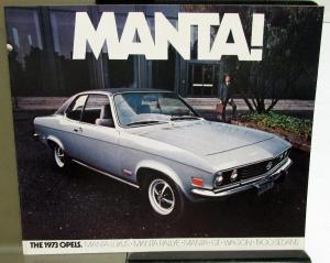 1973 Opel Manta Dealer Brochure Features Specs Luxus Rallye GT Wagon 1900