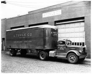 1950s White Truck Press Photo 0140 - A Towle Co - Boston