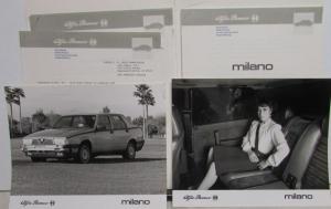 1987 Alfa Romeo Press Kit New Models Spider Veloce Milano Quadrifoglio Graduate