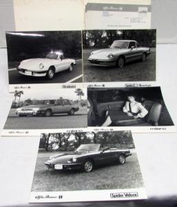 1987 Alfa Romeo Press Kit New Models Spider Veloce Milano Quadrifoglio Graduate