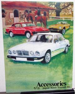 1980 Jaguar Rover Triumph Dealer Accessories Sales Brochure Folder