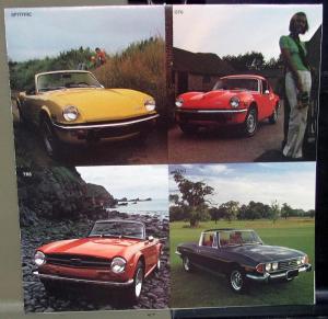 1973 Triumph Dealer Sales Brochure Folder Spitfire GT6 TR6 Stag Models