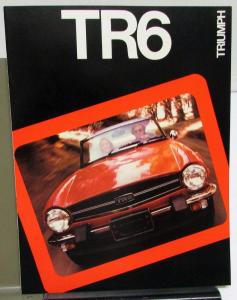 1975 Triumph Dealer Sales Brochure TR6 Features Options Specifications