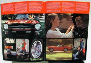 1975 Triumph Dealer Sales Brochure TR6 Features Options Specifications