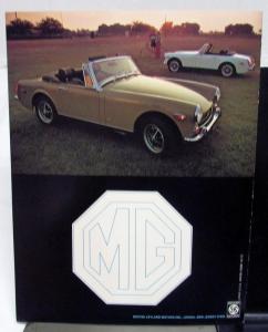 1973 MG Midget Dealer Sales Brochure Features Options Specifications
