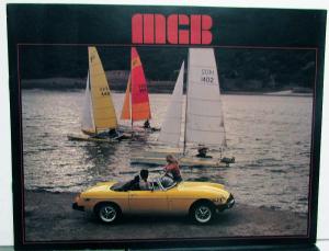 1978 MGB Dealer Sales Brochure MG Features Options Specifications