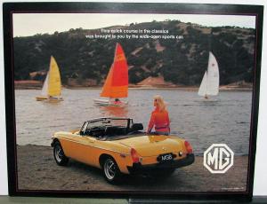 1978 MGB Dealer Sales Brochure MG Features Options Specifications