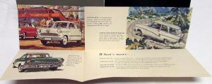 1960 German Ford Dealer Taunus Sales Brochure Folder 17M 12M English Text