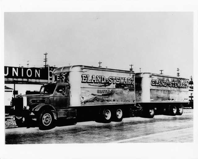 1946 Sterling Box Truck and Trailer Press Photo 0060 - Eland-Stewart Freight