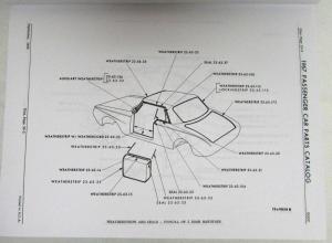1967 Mopar Car Parts Book Plymouth Dodge Dart Barracuda Charger GTX Repro
