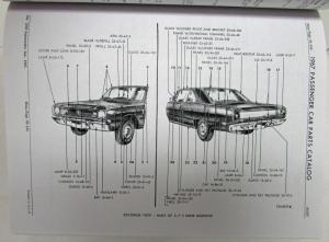 1967 Mopar Car Parts Book Plymouth Dodge Dart Barracuda Charger GTX Repro