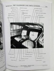 1967 Mopar Car Parts Book Plymouth Dodge Dart Barracuda Charger GTX Repro