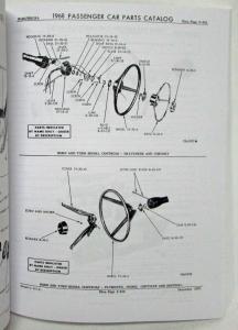 1968 Mopar Car Parts Book Plymouth Dodge Dart Cuda GTX Road Runner Repro