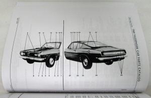 1969 Mopar Parts Book Plymouth Dodge Cuda GTX Charger Road Runner Daytona Repro