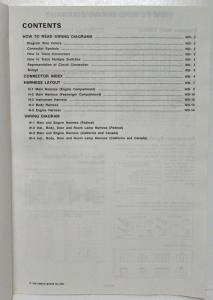 1987 Nissan Sentra 4-Door Sedan GXE Electrical Wiring Diagram Manual