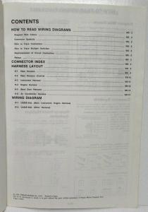 1988 Nissan Stanza Wagon/Multi 4WD SGL Electrical Wiring Diagram Manual