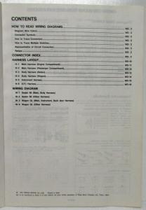 1988 Nissan Maxima Sedan SE & Wagon GL Electrical Wiring Diagram Manual