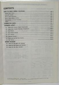 1989 Nissan Maxima Sedan GXE and SE Electrical Wiring Diagram Manual - US & CA