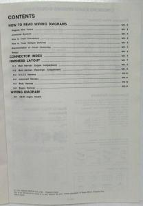1989 Nissan Sentra 4-Door Sedan XE-USA & GXE-CA Electrical Wiring Diagram Manual