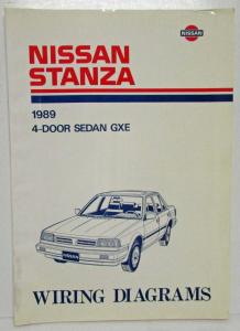 1989 Nissan Stanza 4-Door Sedan GXE Electrical Wiring Diagram Manual