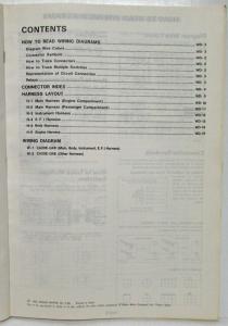 1989 Nissan Stanza 4-Door Sedan GXE Electrical Wiring Diagram Manual