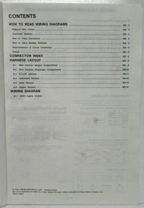 1990 Nissan Sentra 4-Door Sedan XE-USA & GXE-CA Electrical Wiring Diagram Manual